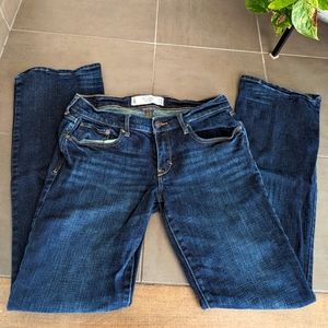ABERCROMBIE & FITCH | dark denim bootcut Stretchy jeans,  28 x 28 Inseam, EUC
